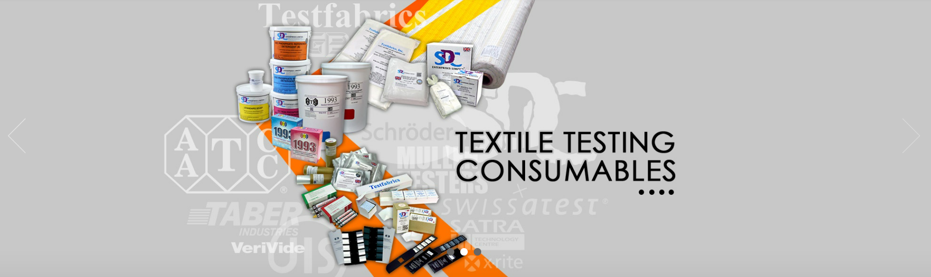 Vật tư thử nghiệm dệt may SDC, TESTRABRIC, AATCC